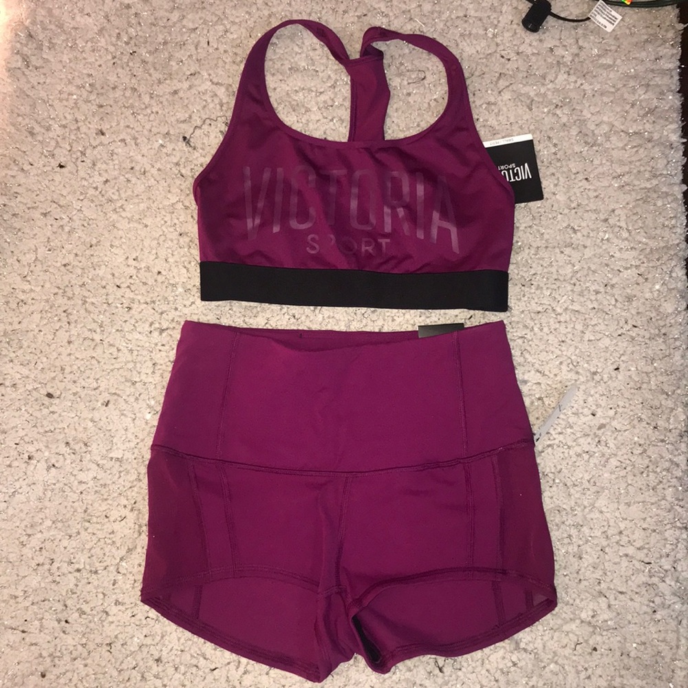 Victoria secret knockout shorts and bra